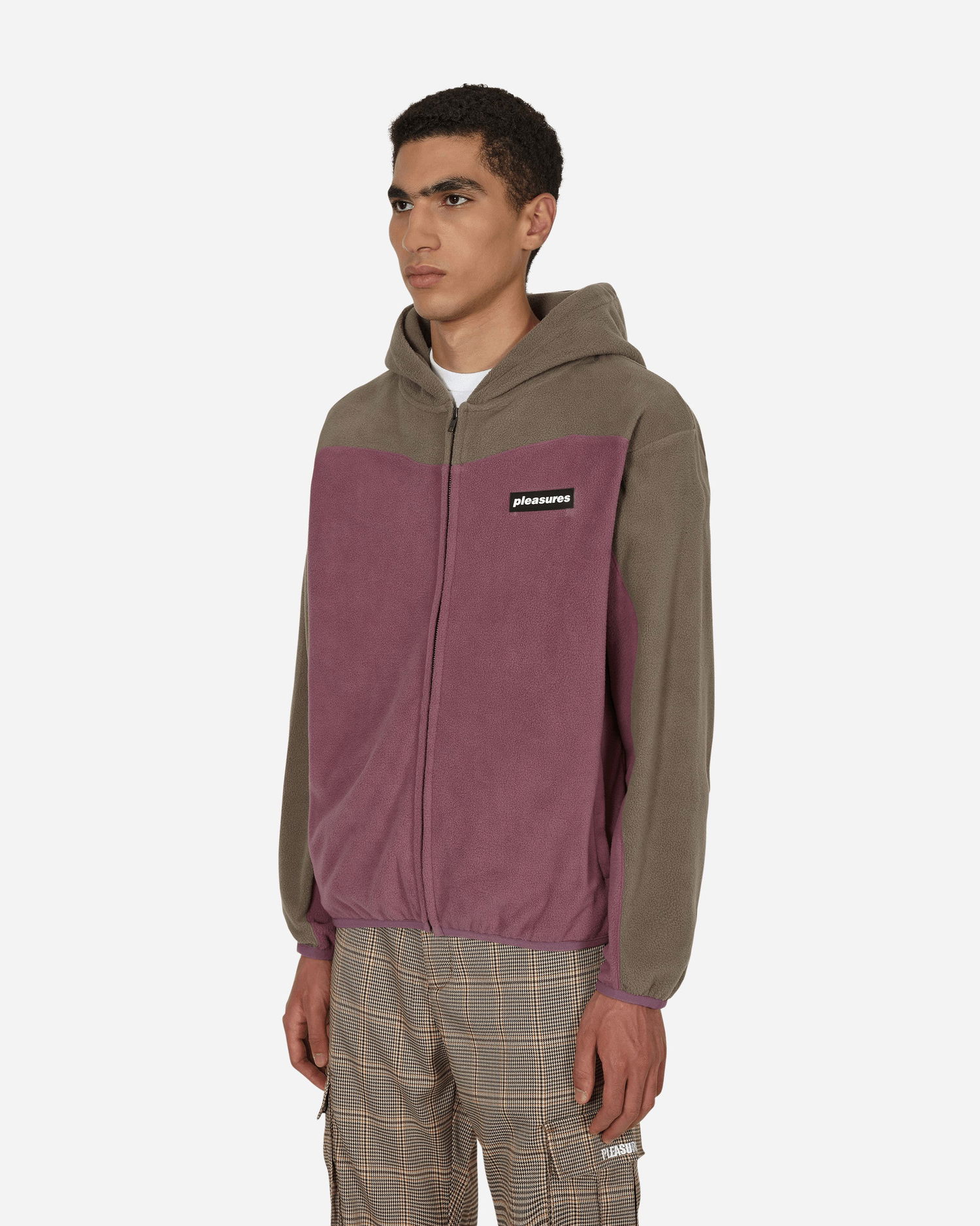 Суитчър Pleasures Whiskey Zip Hoodie Бургунди | P22F032 MAUVE, 1