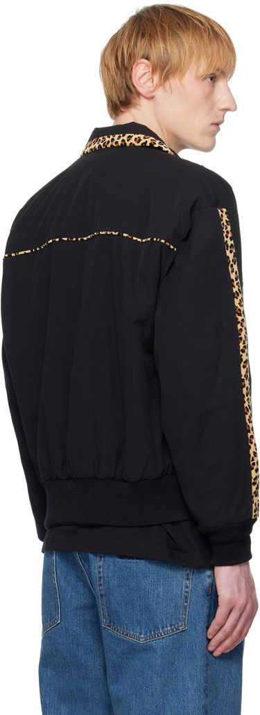 Яке бомбър WACKO MARIA WACKO MARIA 50's Leopard Trim Jacket Черно | 25SS-WMO-BL14, 2