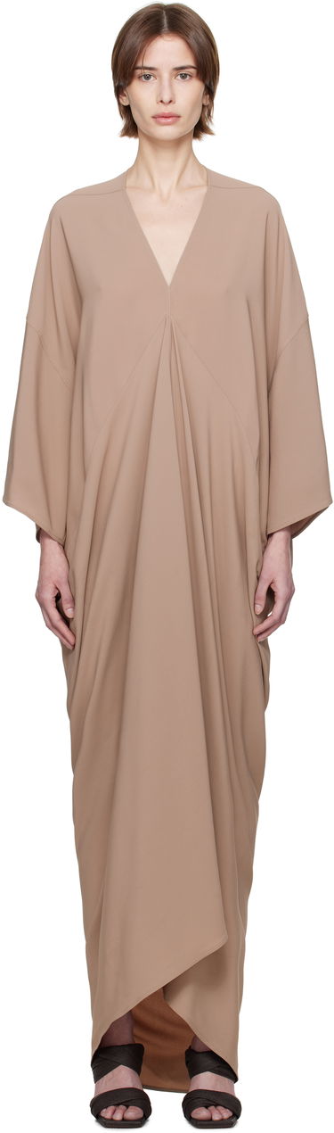 Pокля Rick Owens Rick Owens Tommykite Maxi Dress Кафяво | RP01E7507 CC, 0