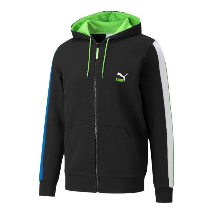 Суитчър Puma CLSX ColBlock Men's Hoodie Черно | 534156-51