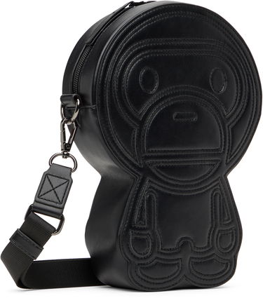 Чанта през рамо BAPE Embossed PU Leather Crossbody Bag Черно | 002SGK801001MBLK, 2