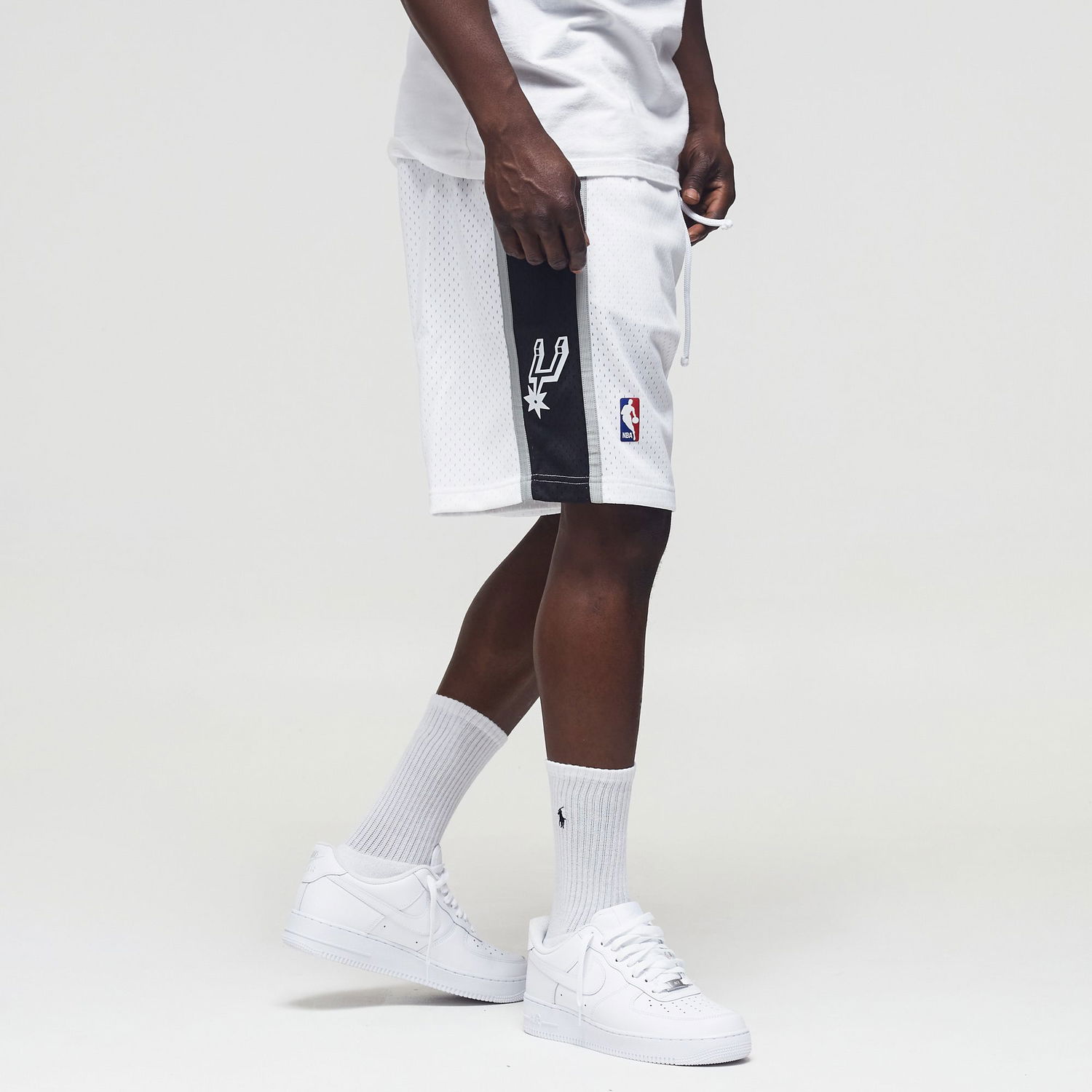 Къси панталони Mitchell & Ness NBA Swingman Shorts San Antonio Spurs 1998-99 Бяло | SMSHCP19232-SASWHIT98, 1