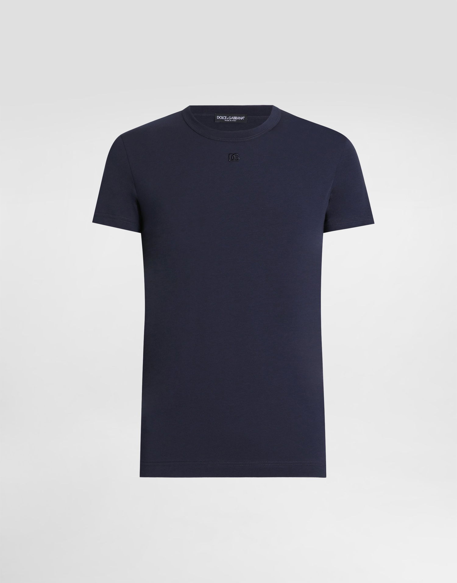 Тениска Dolce & Gabbana Dolce & Gabbana Cotton T-Shirt Тъмно синьо | G8SX0ZG7PIYB0387, 0