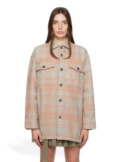 Яке AMI Plaid Jacket Розово | UJK226.WV0014