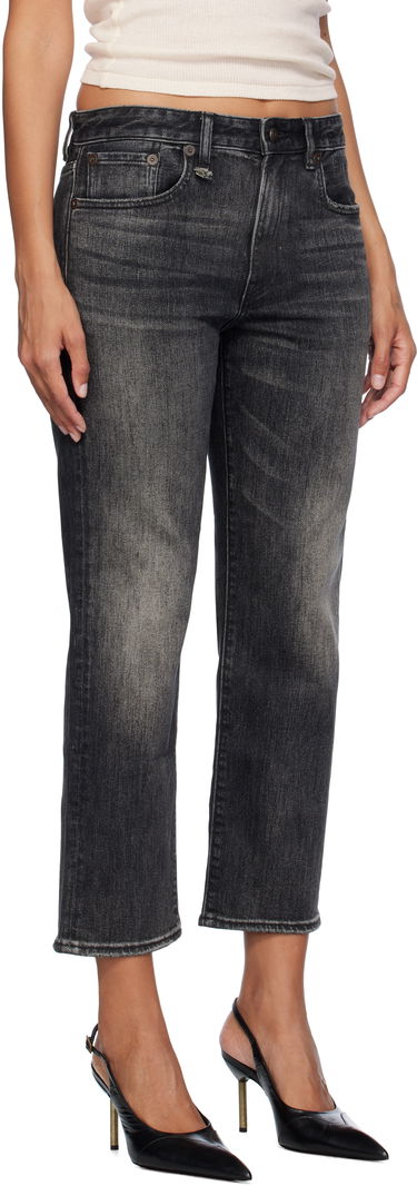Дънки R13 R13 Romeo Crop Jeans Черно | R13WD103-D248A, 1