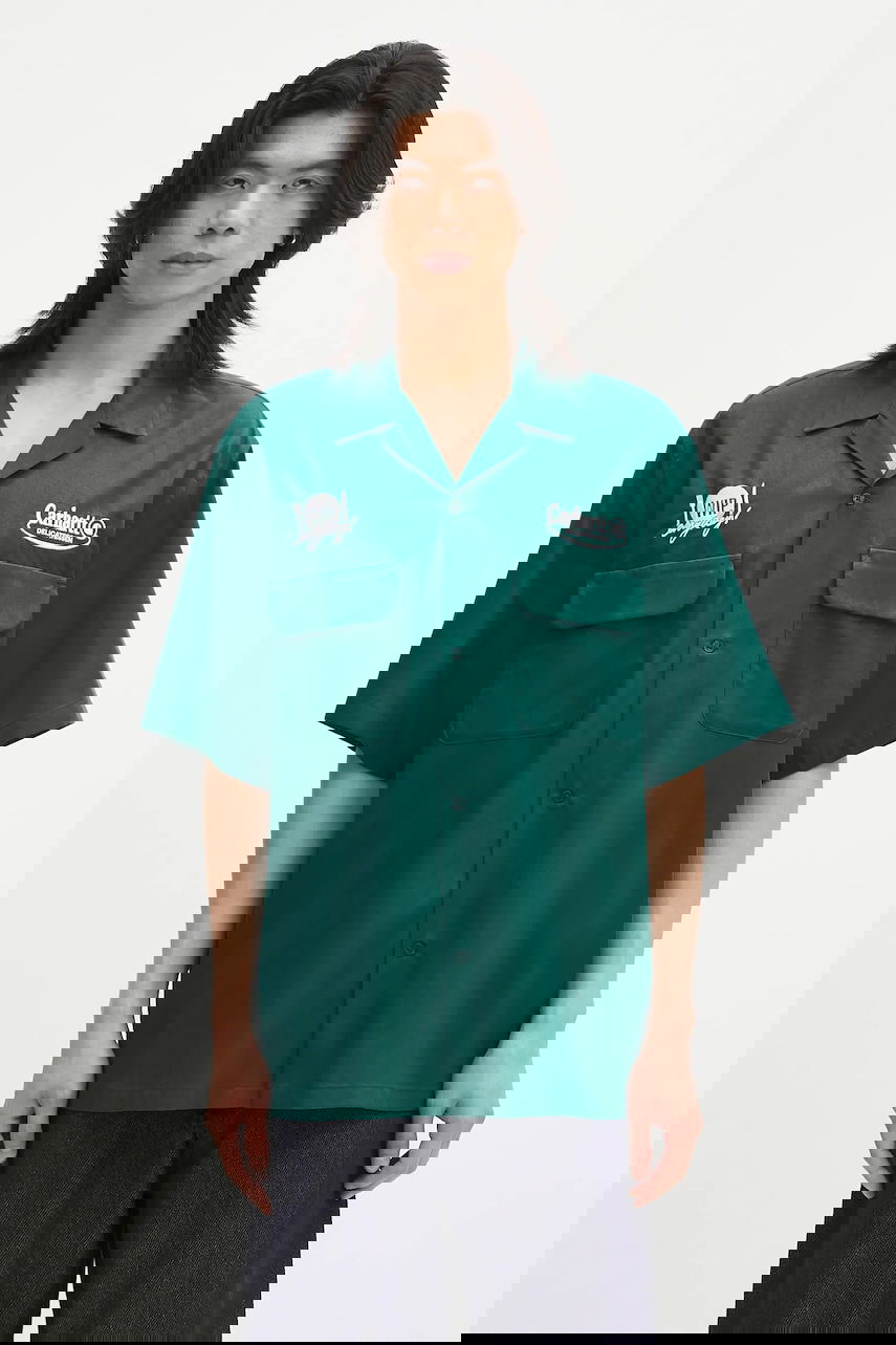 Риза Carhartt WIP S/S Deli Shirt Relaxed Зелено | I034738.2SGXX, 0