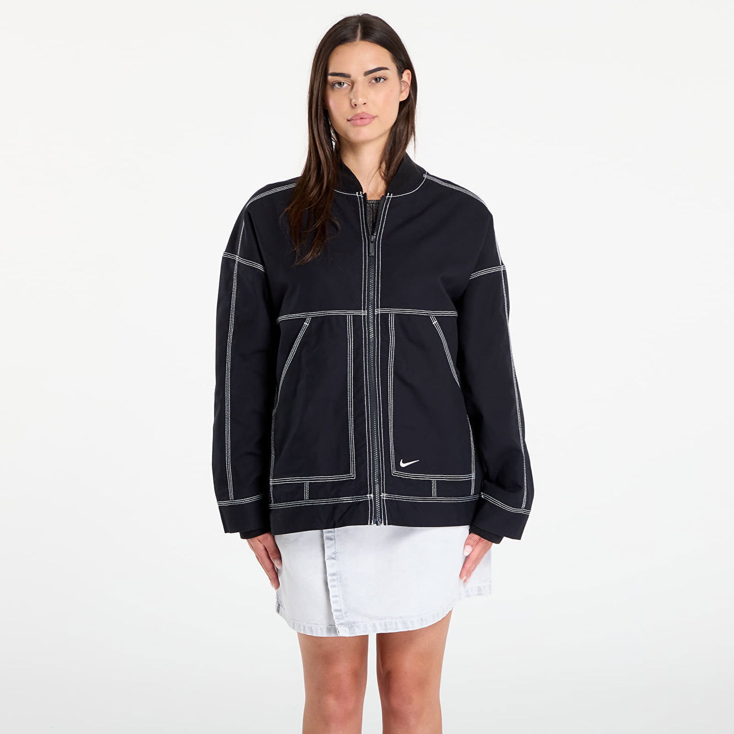 Яке Nike Sportswear Oversized Graphic Cargo Jacket Черно | IB2037-010, 0