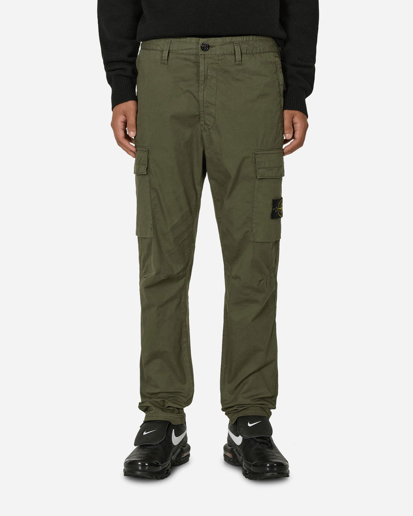 Карго панталони Stone Island Regular Tapered Cargo Trousers Musk Зелено | 811530410 V0059