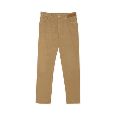 Панталони Palm Angels Logo Regular 5 Pocket Pant Бежово | PMYA012F21DEN0016161, 0