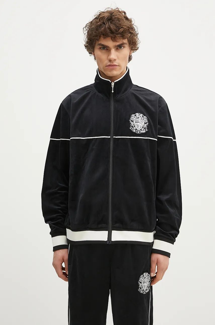 Суитчър BILLIONAIRE BOYS CLUB Velour Track Top With Application Черно | B24342, 0