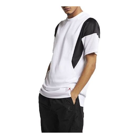 Тениска Jordan Jordan Flight Splicing Short Sleeve T-Shirt Бяло | AO0415-100
