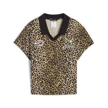 Поло тениска Puma A$AP ROCKY Baby Leopard Print Cropped Polo T-shirt Многоцветен | 636099_05, 5