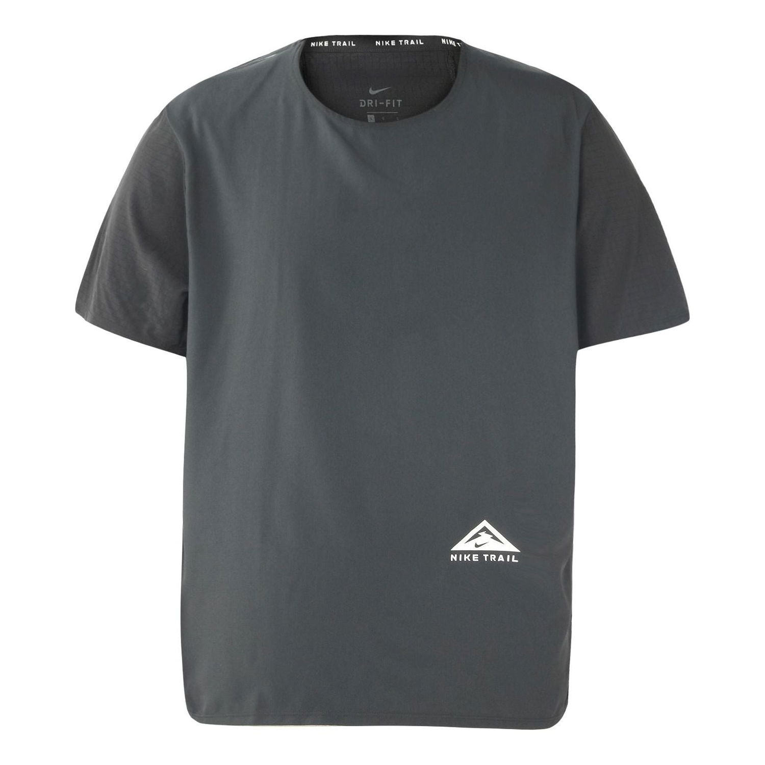 Тениска Nike Trail Running Short Sleeve T-Shirt Сиво | DN4483-010, 0