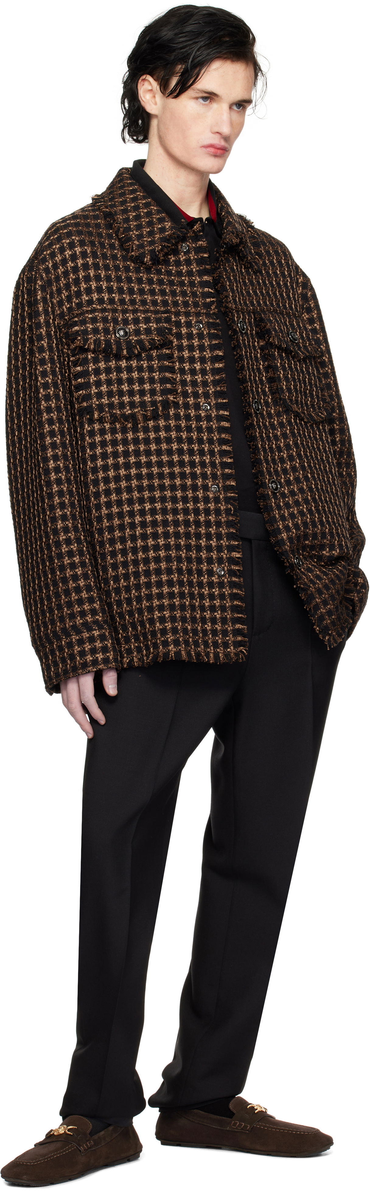 Suede Driver Loafers, 4