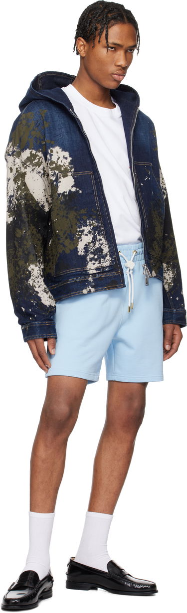 Къси панталони Casablanca Casablanca 'Beauty Of The World' Sweat Shorts Синьо | MS25-JTR-003-03, 4