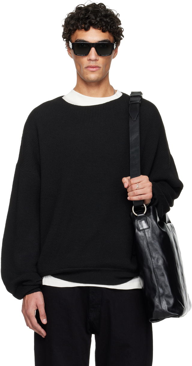 ESSENTIALS Holiday Waffle Crewneck 90s Sweater