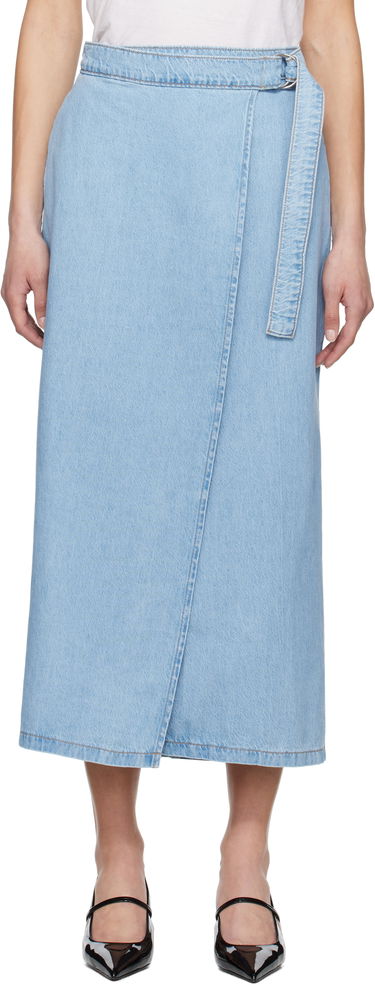 Пола Levi's Column Wrap Denim Maxi Skirt Синьо | 001VG-0000, 0