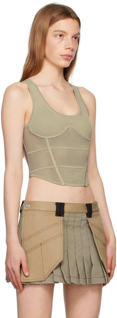 Потник Dion Lee Sport Corset Tank Top Зелено | A7720P23, 1