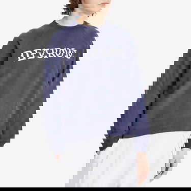 Суитчър BEAMS Faded Print Raglan Sweatshirt Синьо | 1113-1280-146-79, 2