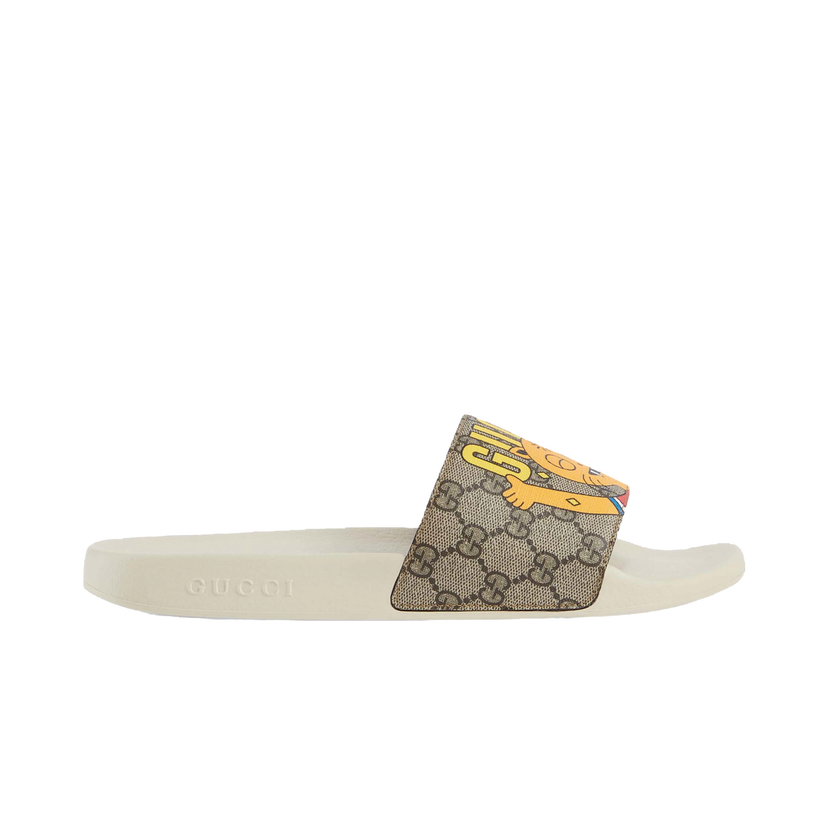 Кецове и обувки Gucci Pablo Delcielo x Cat GG Supreme Slide Beige Бежово | 699302 U1G00 8462