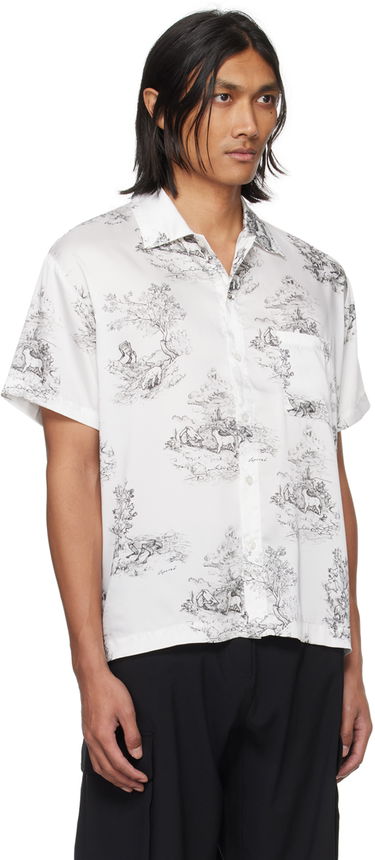 Риза Coperni Coperni Pastoral Toile Print Shirt Бяло | COPCH17115MEN, 1