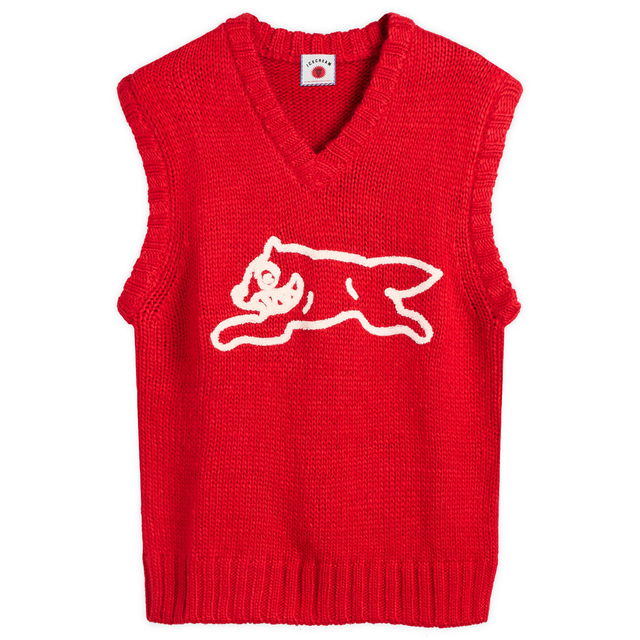Running Dog Knit Vest, Size Large