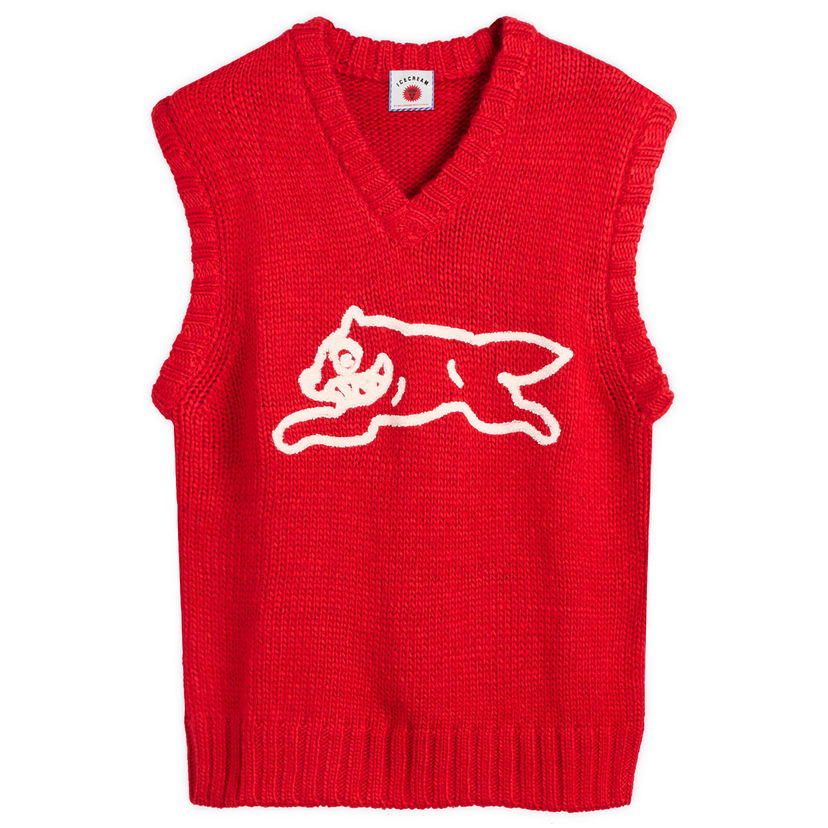 Жилетка BBC IceCream Running Dog Knit Vest, Size Large Червено | IC25331-RED