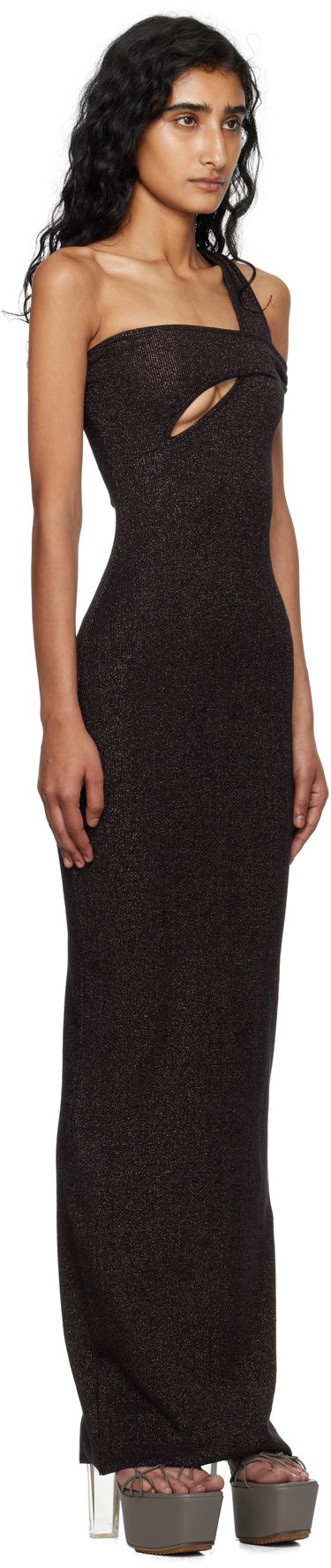 Pокля Ottolinger Ottolinger Twisted Rib Maxi Dress Черно | 104-502004-01, 1