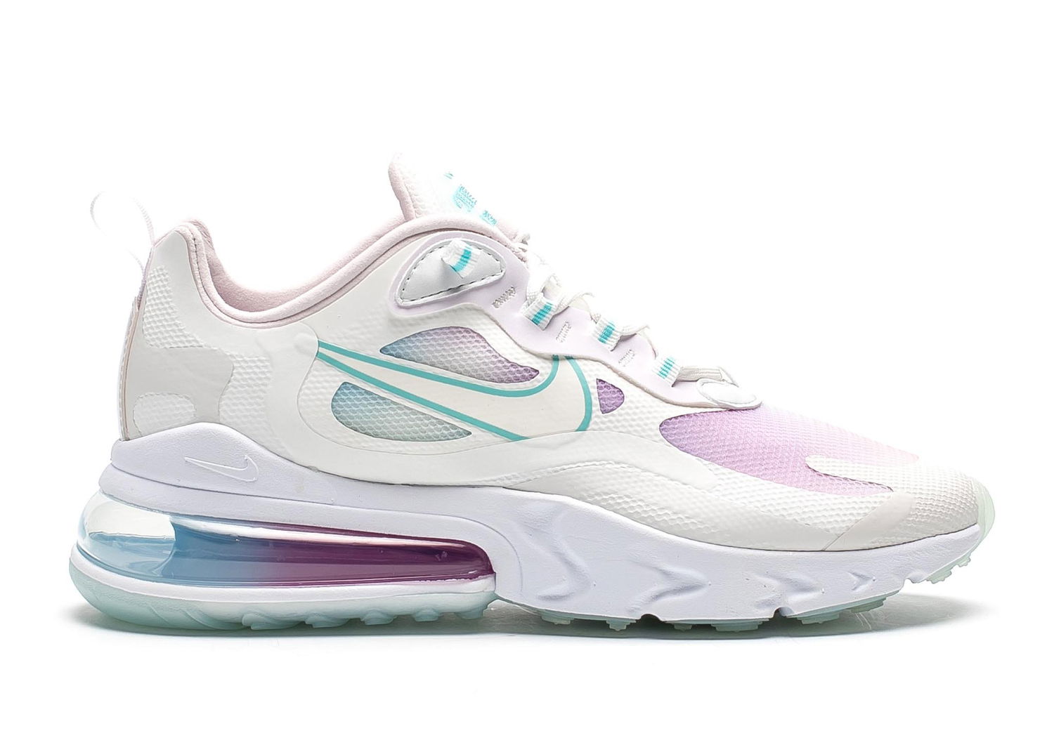 Кецове и обувки Nike Air Max 270 React Summit White Bleached Aqua W Бяло | CK6929-100, 0