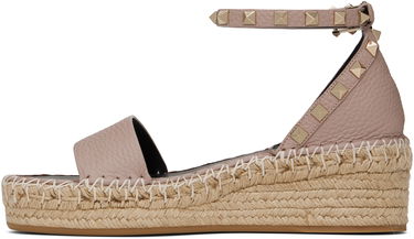 Грижа за обувките Valentino Valentino Garavani Double Rockstud Espadrille Wedge Sandals Розово | 6W2S0HB1VTO, 2