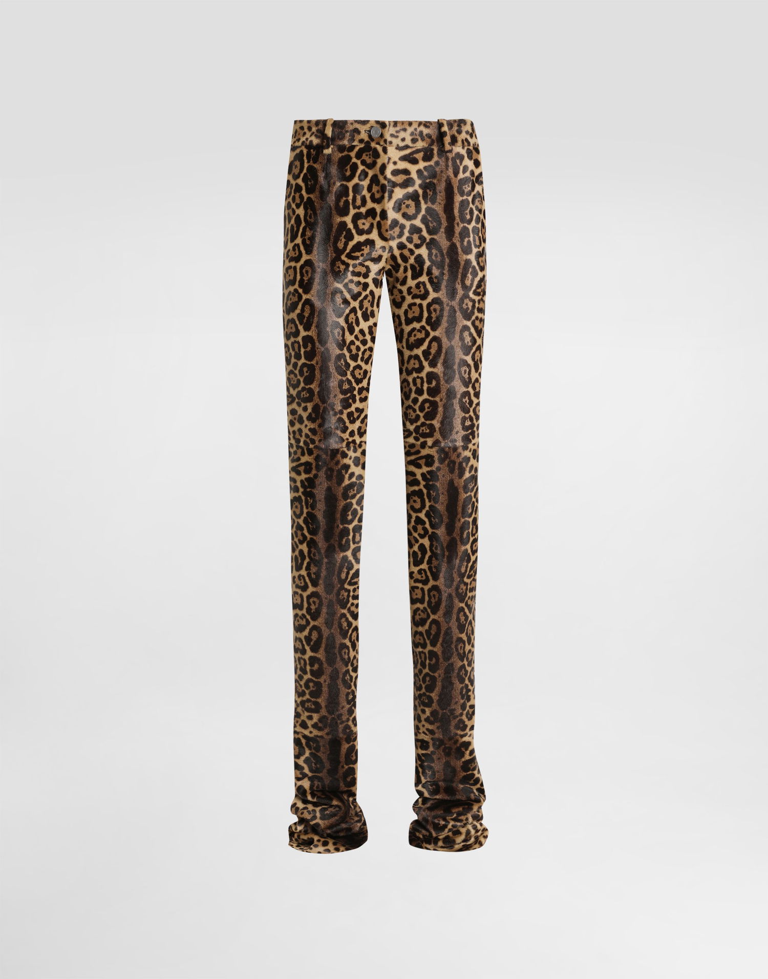 Панталони Dolce & Gabbana Dolce & Gabbana Leopard-Print Calf Hair Trousers Многоцветен | FTDE8LHULXRS9001, 0