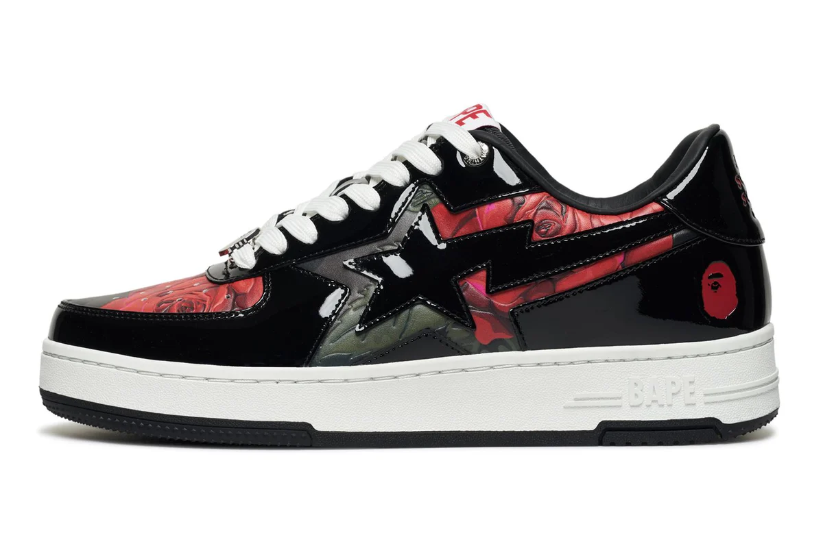 Кецове и обувки BAPE Sta x ASSC Icon Floral Черно | 1K73-191-909, 0