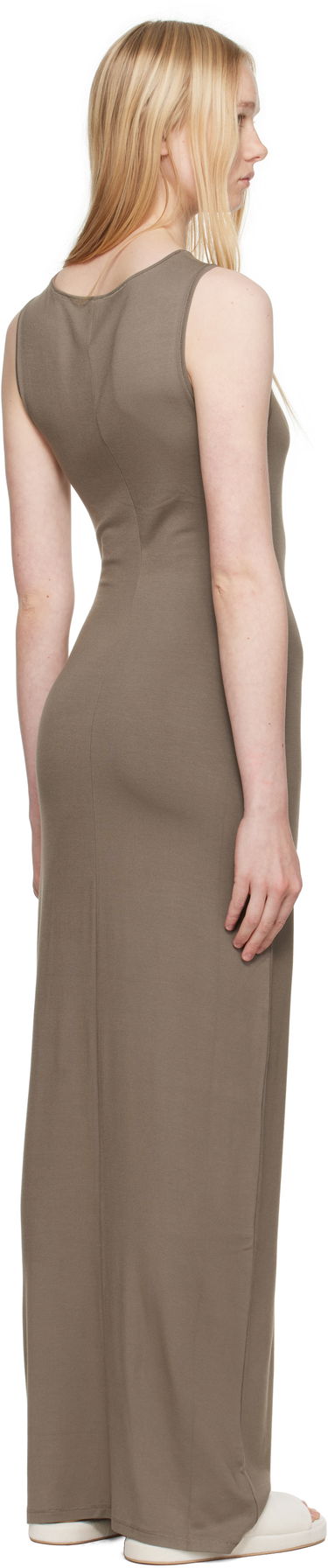 Pокля SKIMS SKIMS Smooth Layers Boat Neck Maxi Dress Черно | DS-DRS-8491W, 4