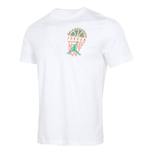 Тениска Jordan DNA Casual Sports Knit Crew-Neck T-Shirt Бяло | CZ8060-100