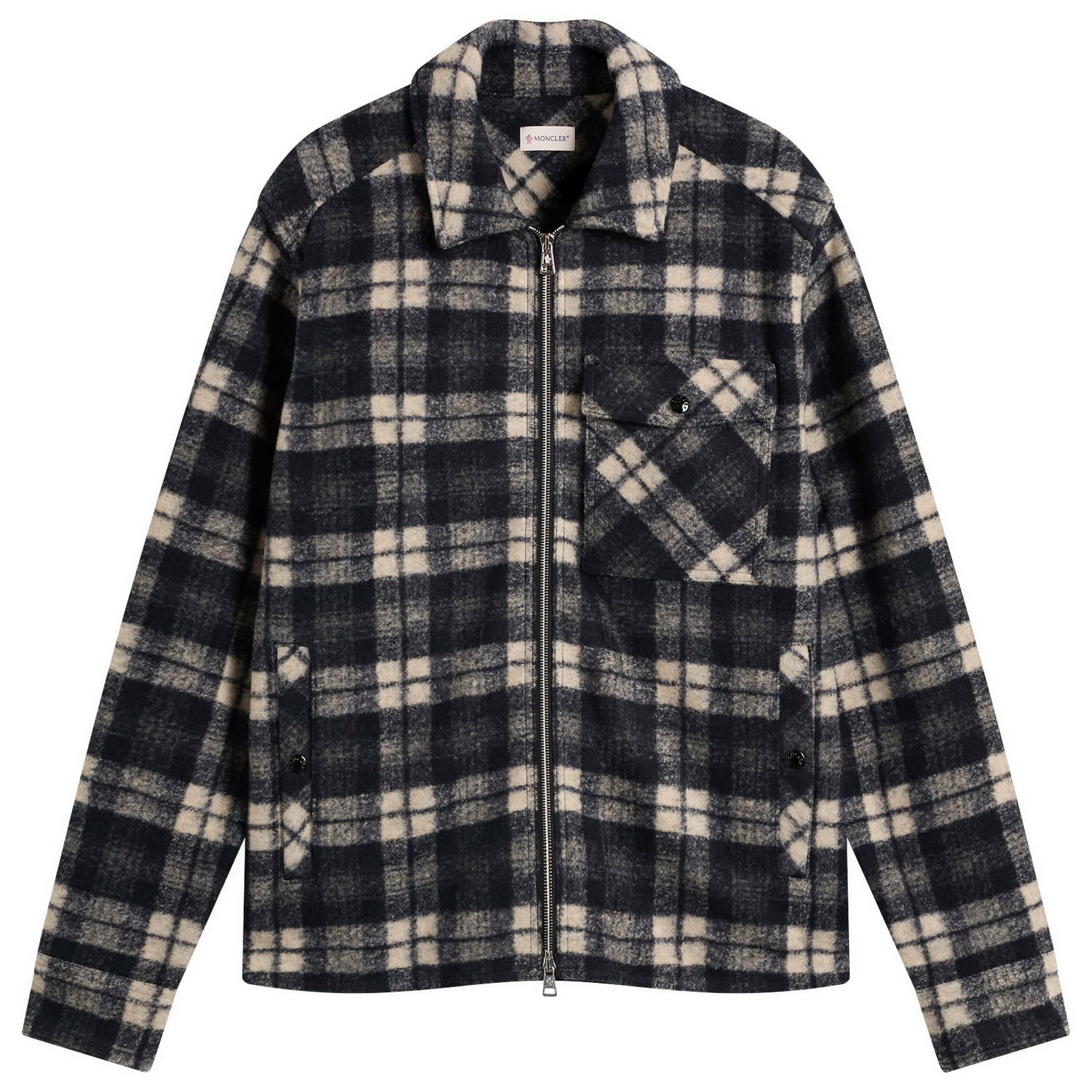 Риза Moncler Zip Check Overshirt, Size Large Многоцветен | 2F000-19-89B55-F90, 0