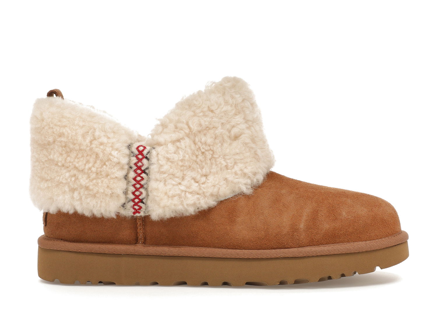 Кецове и обувки UGG Classic Ultra Mini Boot Heritage Braid Chestnut (Women's) Кафяво | 1151750-CHE, 0