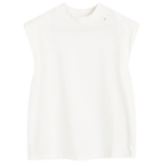 Sleeveless Mock Neck T-Shirt