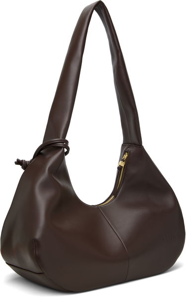 Дамска чанта GANNI GANNI Medium Shoulder Bag Кафяво | A6840, 2