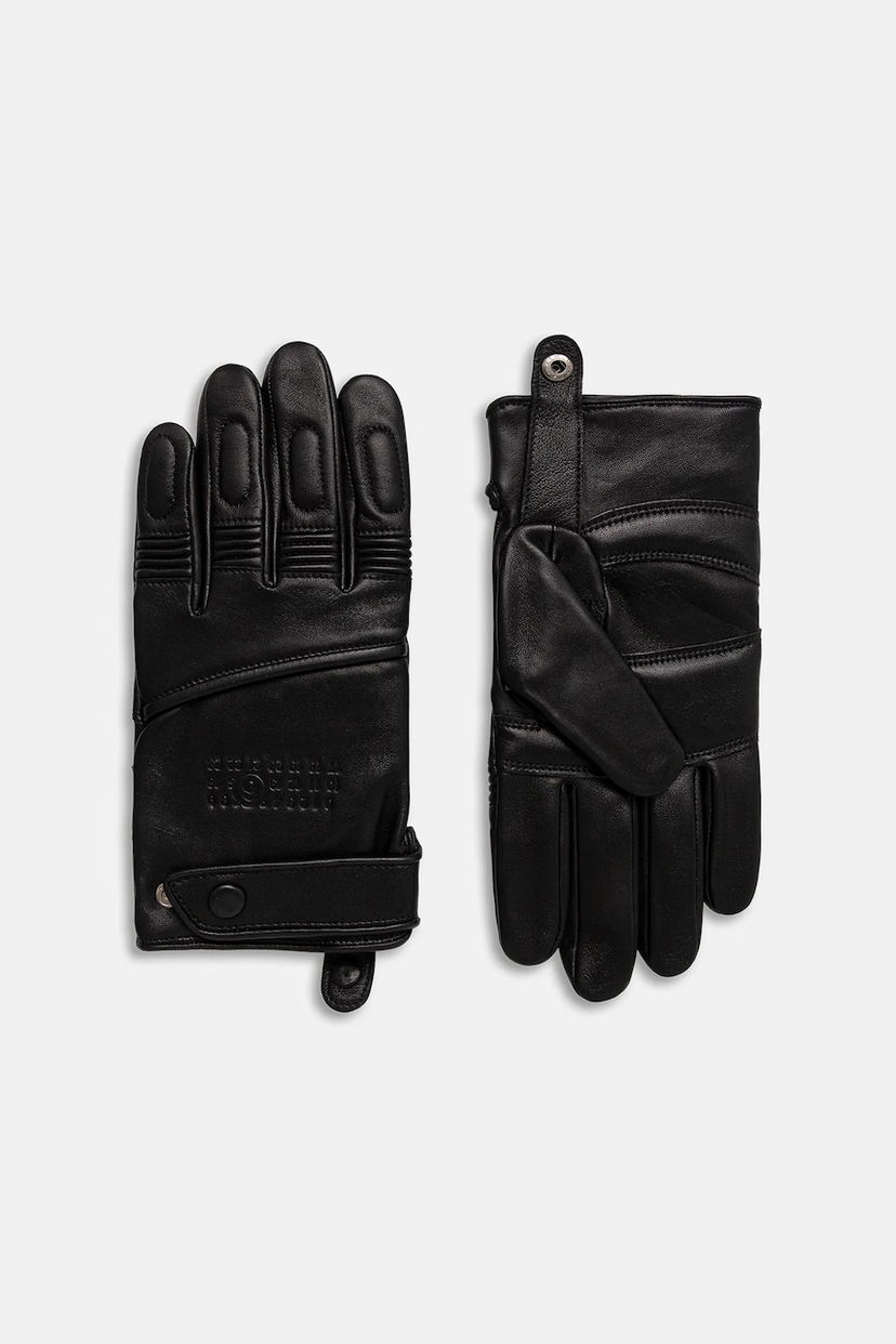 Ръкавици Maison Margiela MM6 Maison Margiela x Agnelle Leather Gloves Черно | SH2TS0003.M07014.900