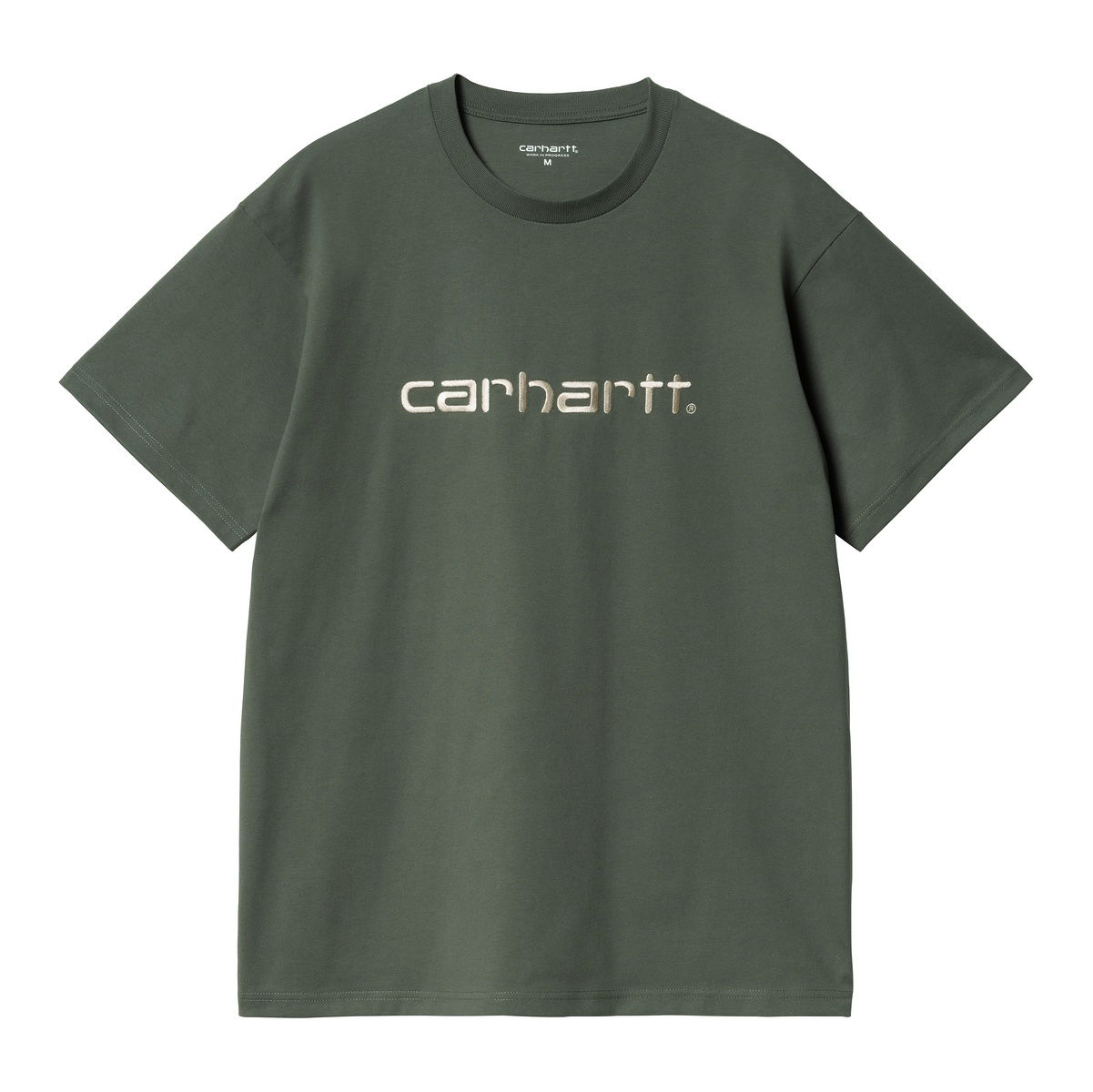 Тениска Carhartt WIP Embroidery T-shirt Зелено | A191022_2IR_XX, 0
