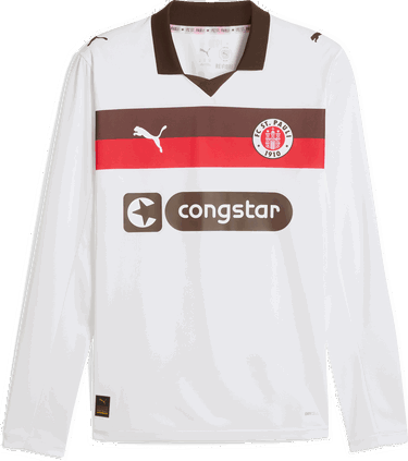 Фланелка Puma FC St. Pauli Long Sleeve Away Jersey 2025/26 Бяло | 783072-02, 0