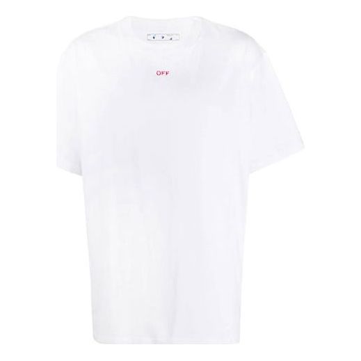 Тениска Off-White Off-White Stencil Arrows Print T-Shirt Бяло | OMAA038E20JER0030125