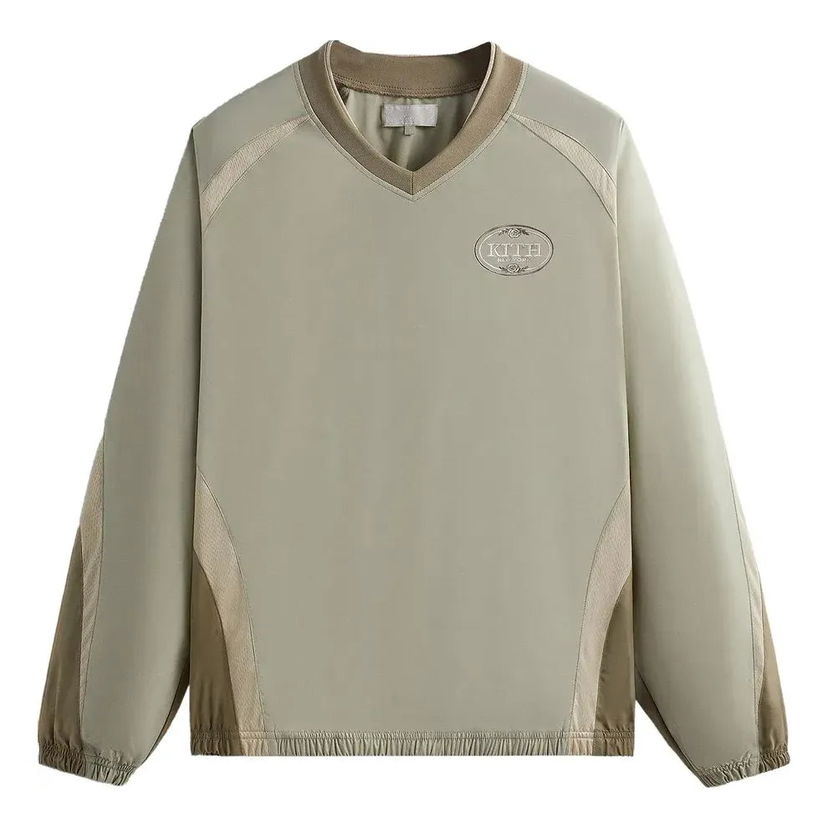 Пуловер KITH KITH Dayton Mesh Combo Pullover Зелено | KHM031821-391