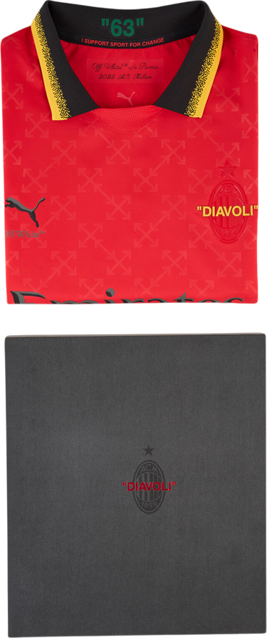 Фланелка Puma AC MILAN OFF-WHITE™ Authentic Jersey Многоцветен | 783000-02, 2