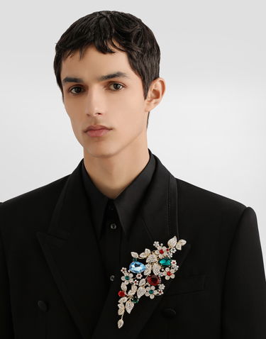 Яке Dolce & Gabbana Dolce & Gabbana Double-Breasted Wool Gabardine Jacket Черно | G2VQ3TFU21EN0000, 3