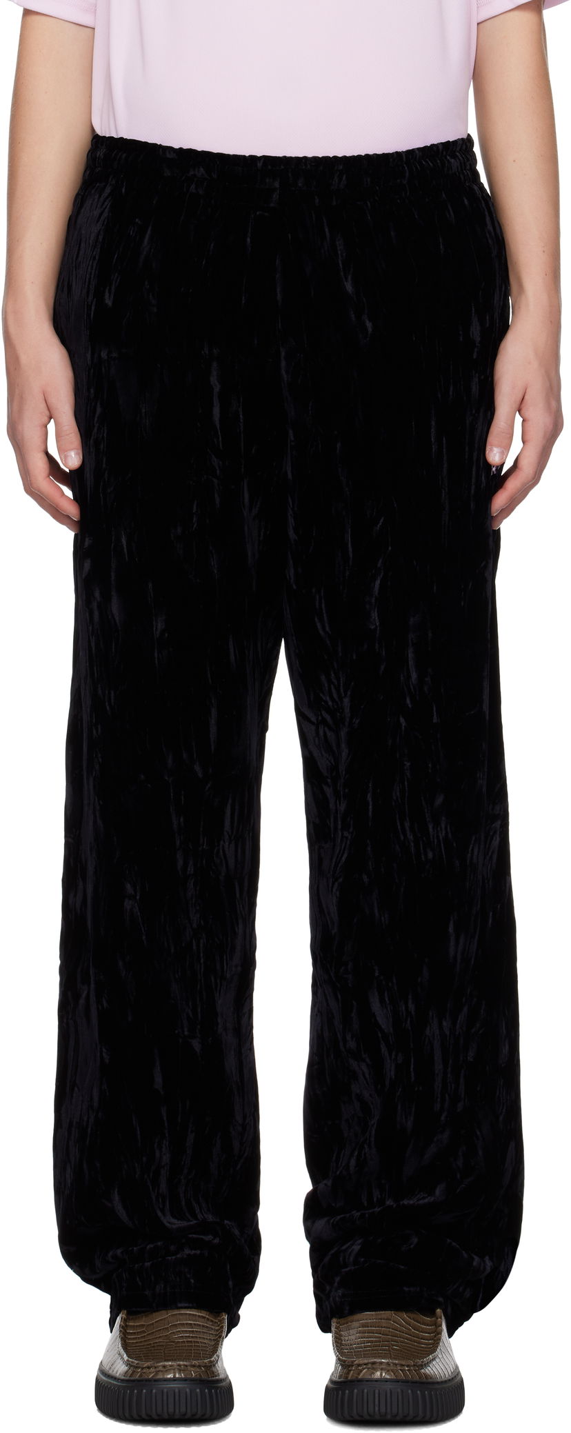 Панталони Martine Rose Wide Leg Track Pants Черно | 165WF04001-28416349