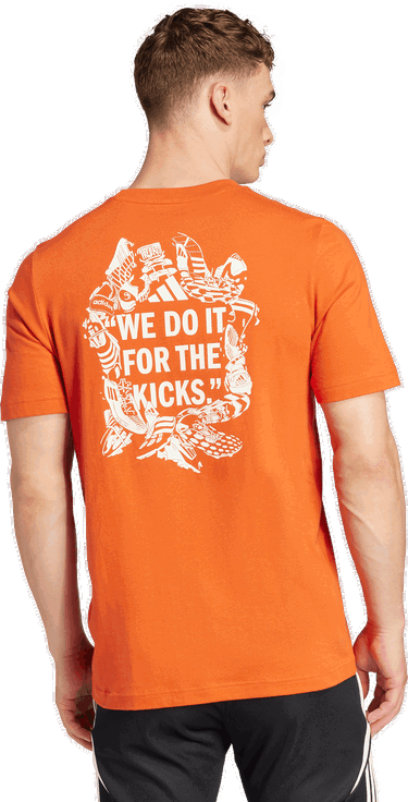 Тениска adidas Performance Football Kicks Graphic Tee Оранжево
 | JD8212, 2