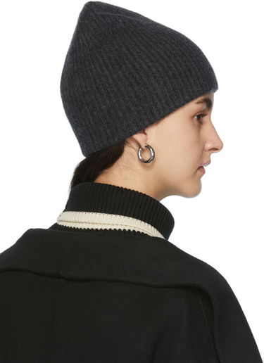 Шапка TOTEME TOTEME Ribbed Cashmere Beanie Сиво | 214-870-753, 2