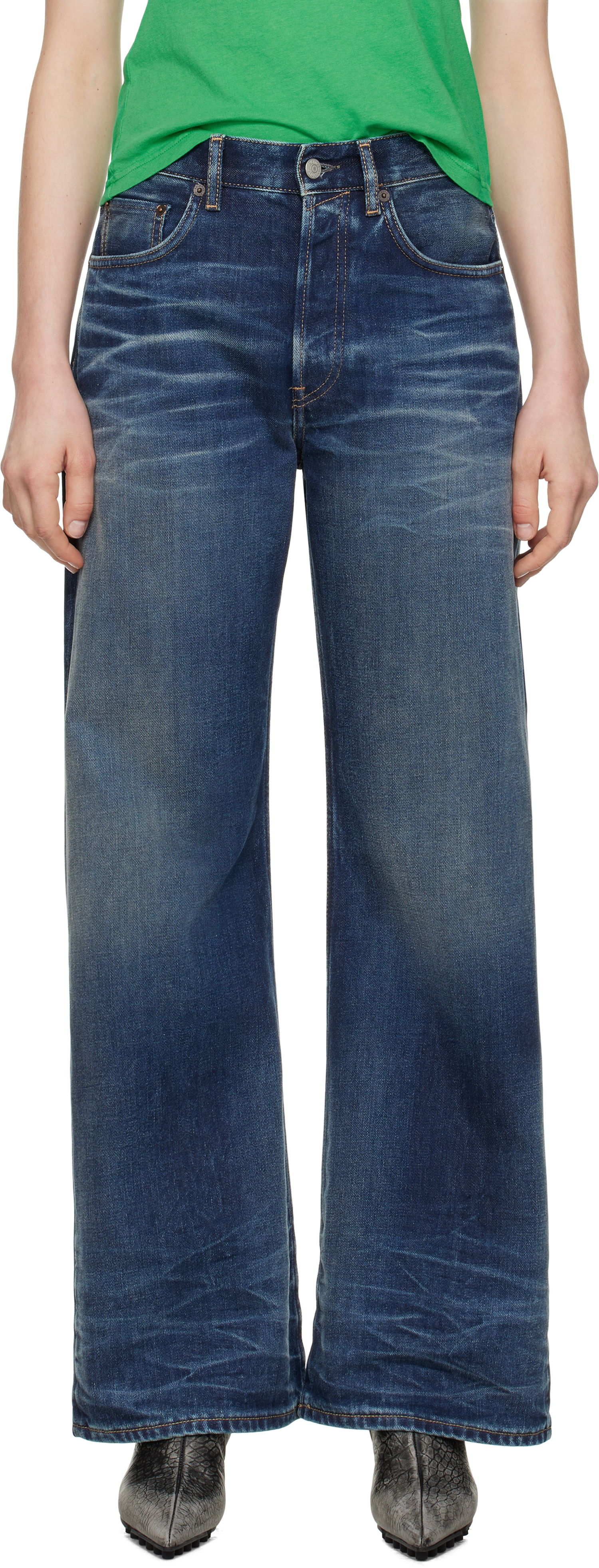 Дънки Acne Studios Acne Studios Loose Fit Jeans Синьо | A00520-, 0