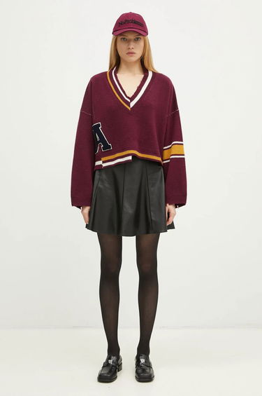 Пуловер Ambush Damaged Rib V-Neck Sweater Лилаво | BWHD002F24KNI0012846, 4